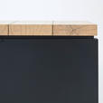 SIDEBOARD 180/80/40 cm  - Schwarz/Eiche Artisan, KONVENTIONELL, Holzwerkstoff/Metall (180/80/40cm) - Xora