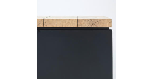 SIDEBOARD 180/80/40 cm  - Schwarz/Eiche Artisan, KONVENTIONELL, Holzwerkstoff/Metall (180/80/40cm) - Xora