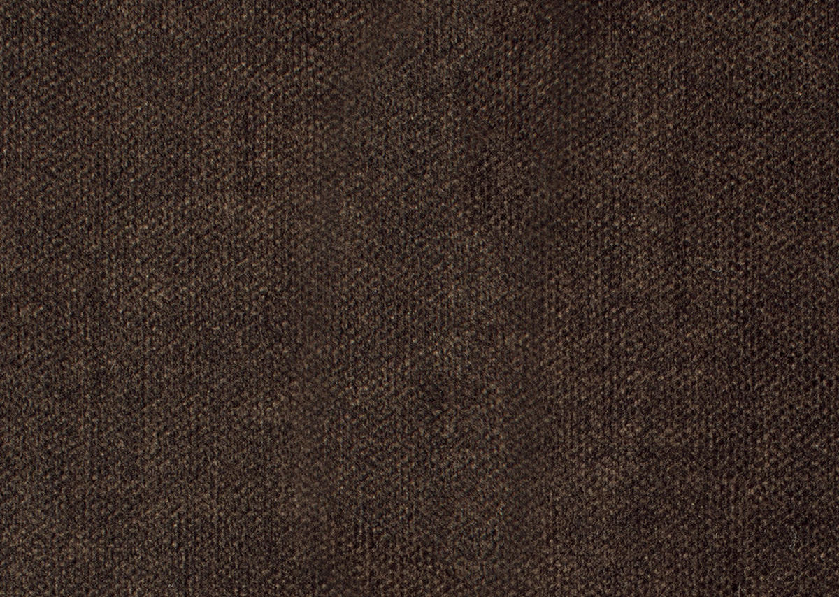 2,5-SITZER in Velours Braun  - Schwarz/Braun, Design, Kunststoff/Textil (240/70/125cm) - Xora