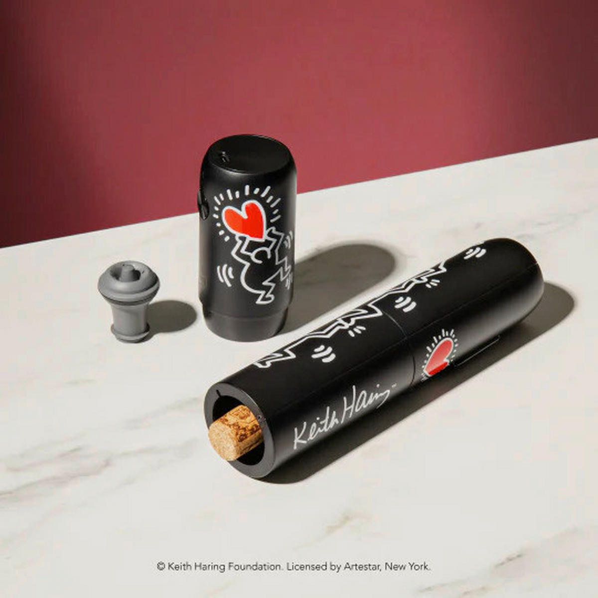 VINSKI SET - višebojna/crna, Osnovno, metal/plastika (23.2/5.9/14.9cm) - Vacu Vin