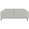 2-SITZER-SOFA Webstoff Naturfarben  - Schwarz/Naturfarben, KONVENTIONELL, Textil/Metall (200/80/110cm) - Carryhome