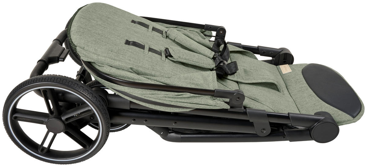 BUGGY  - Schwarz/Grün, Trend, Kunststoff/Textil (55/56/107cm) - Jimmylee