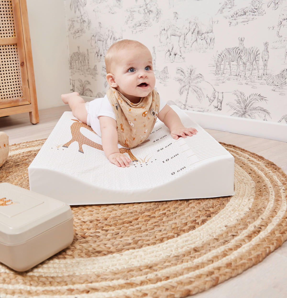 WICKELAUFLAGE  73/44,3/9,5 cm  - Blau/Pastellblau, Basics, Textil (73/44,3/9,5cm) - Bebe Jou