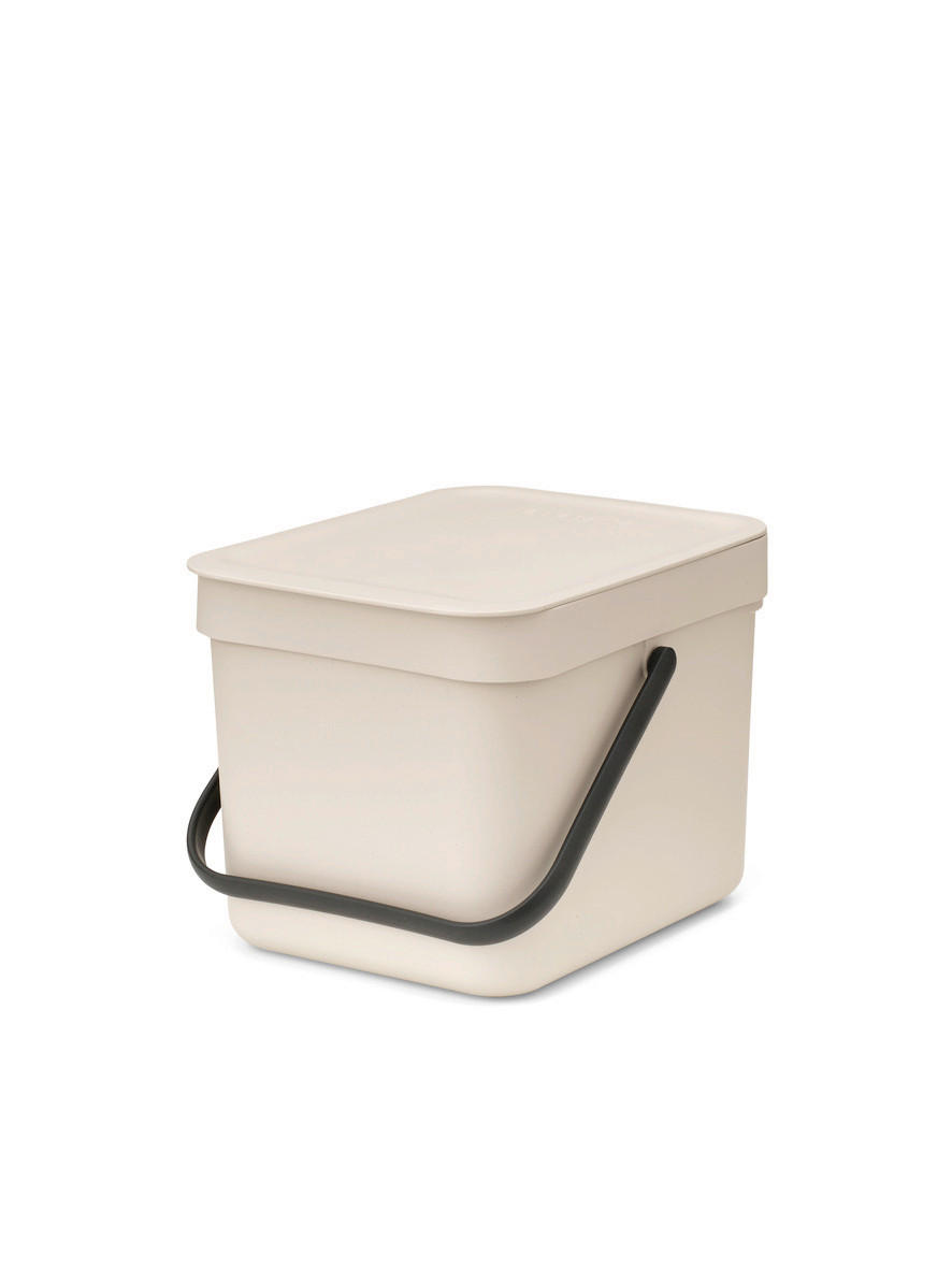 ODPADKOVÝ KÔŠ, 6 l - béžová, Basics, plast (24,5/18,1/20cm) - Brabantia
