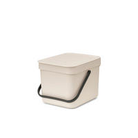 ODPADKOVÝ KÔŠ, 6 l - béžová, Basics, plast (24,5/18,1/20cm) - Brabantia