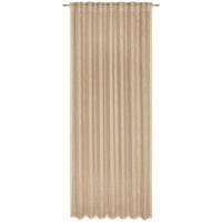 HOTOVÝ ZÁVĚS, poloprůhledné, 140/245 cm - terracotta, Natur, textil (140/245cm) - Esposa