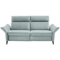 2,5-SITZER in Echtleder Hellblau  - Anthrazit/Hellblau, Design, Leder/Metall (194/94/95cm) - Himolla