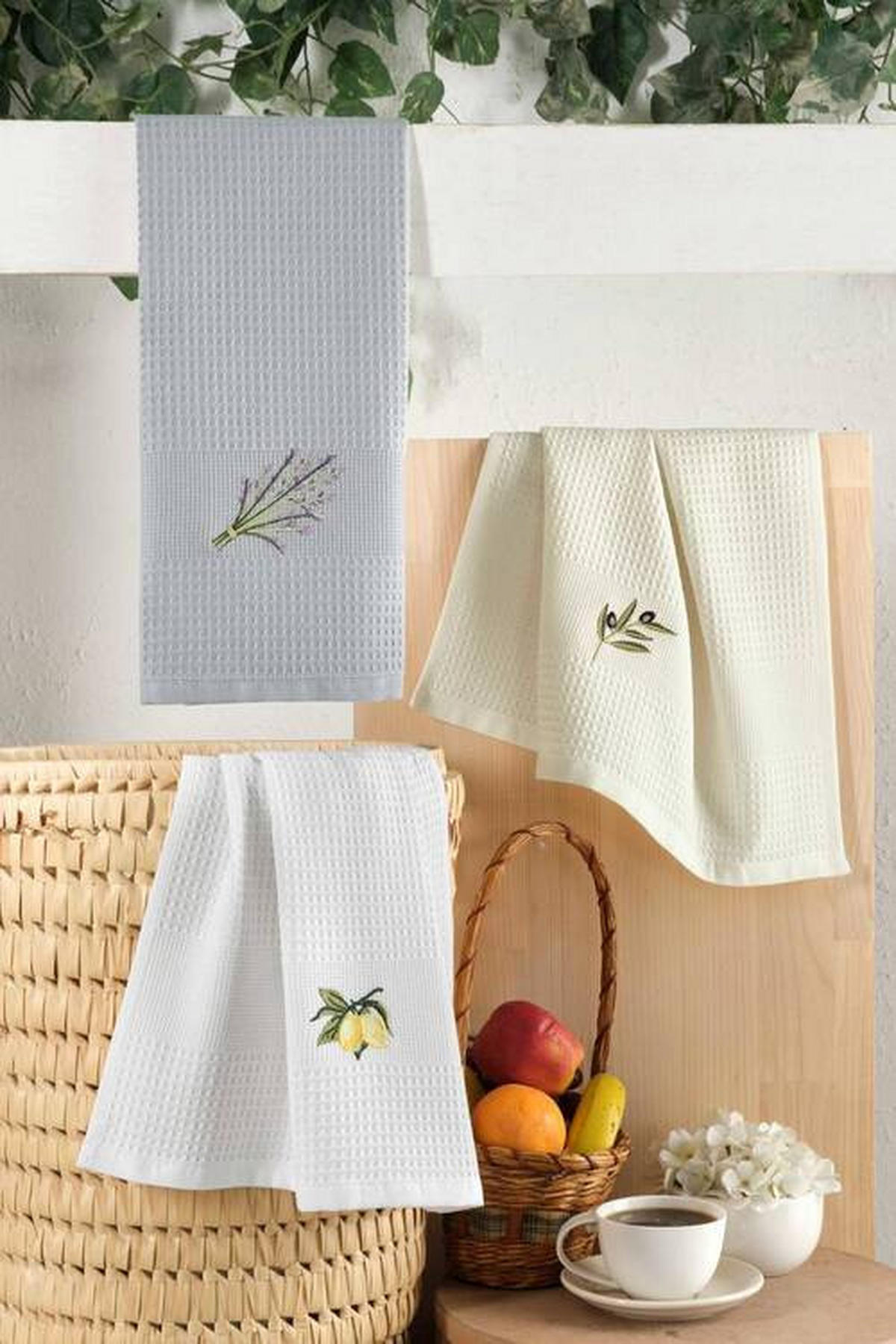 KUHINJSKA KRPA  LAVANDA  50/70 cm       siva  - siva, Konvencionalno, tekstil (50/70cm)