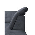 ECKSOFA Anthrazit Chenille  - Chromfarben/Anthrazit, KONVENTIONELL, Kunststoff/Textil (260/205cm) - Carryhome