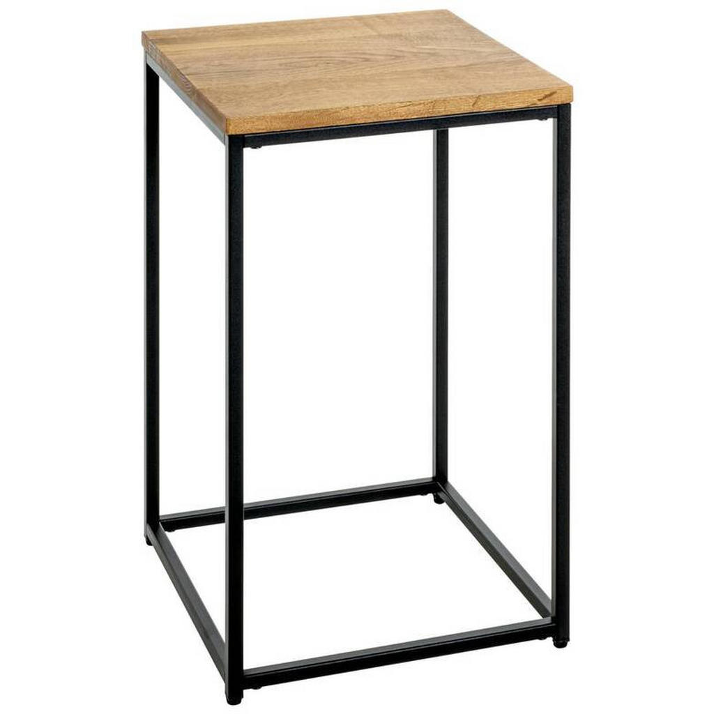PRÍRUČNÝ STOLÍK, dub, čierna, farba duba