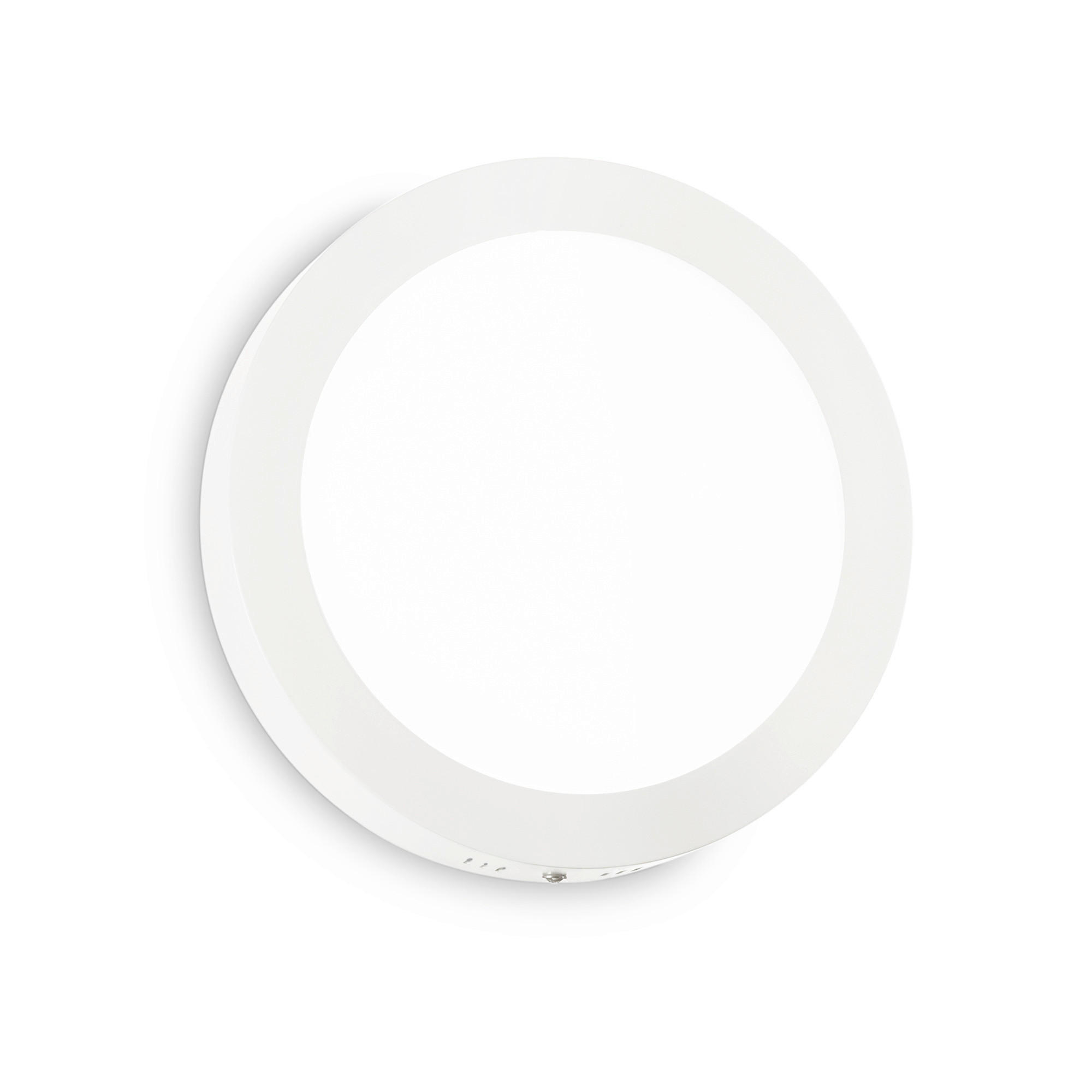 LED-DECKENLEUCHTE Univeral Round 40/4 cm   - Weiß, KONVENTIONELL, Metall (40/4cm) - Ideal Lux