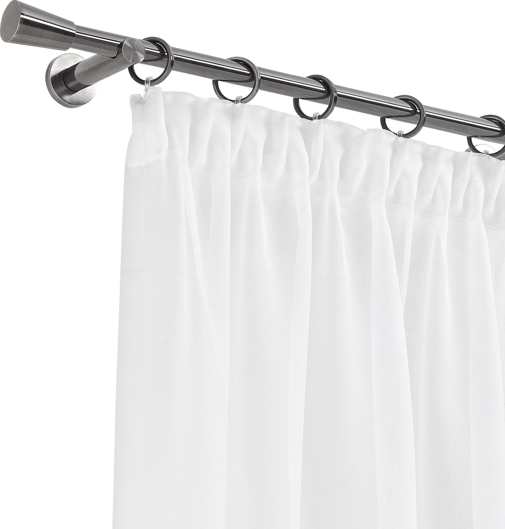 ENOCEVNA KARNISA HANIFE 200 cm antracit - antracit, Konvencionalno, kovina (200cm) - Homeware