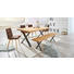 ESSTISCH Wildeiche massiv rechteckig Eichefarben - Eichefarben/Schwarz, LIFESTYLE, Holz/Metall (180/100/75cm) - Carryhome ESSTISCH Wildeiche massiv rechteckig Eichefarben - Eichefarben/Schwarz, LIFESTYLE, Holz/Metall (180/100/75cm) - Carryhome