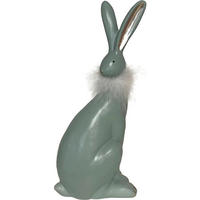 DEKOHASE   - Silberfarben/Weiß, LIFESTYLE, Keramik (13,5/31/9,5cm)