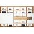 WOHNWAND in Naturfarben, Weiß - Naturfarben/Weiß, Design, Glas/Holz (353/216/40cm) - Now by Hülsta WOHNWAND in Naturfarben, Weiß - Naturfarben/Weiß, Design, Glas/Holz (353/216/40cm) - Now by Hülsta