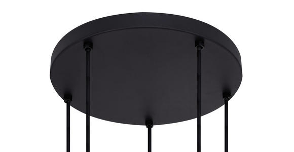 HÄNGELEUCHTE 42/120 cm  - Schwarz/Grau, Trend, Glas/Metall (42/120cm) - Novel