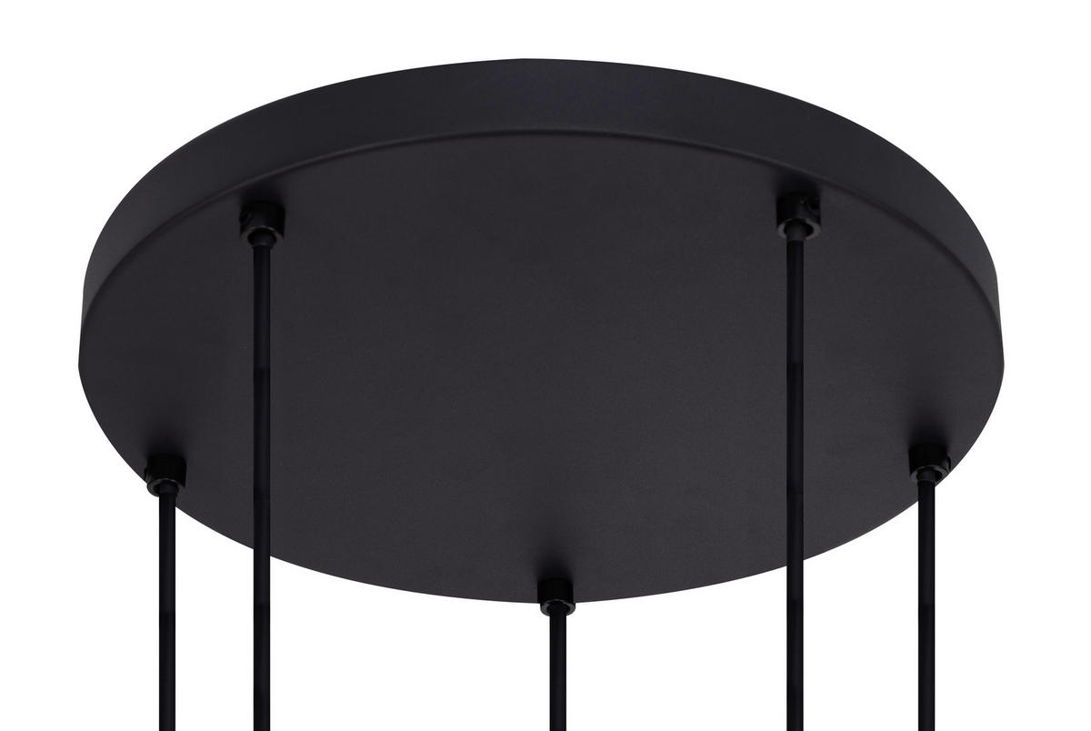 HÄNGELEUCHTE 42/120 cm  - Schwarz/Grau, Trend, Glas/Metall (42/120cm) - Novel