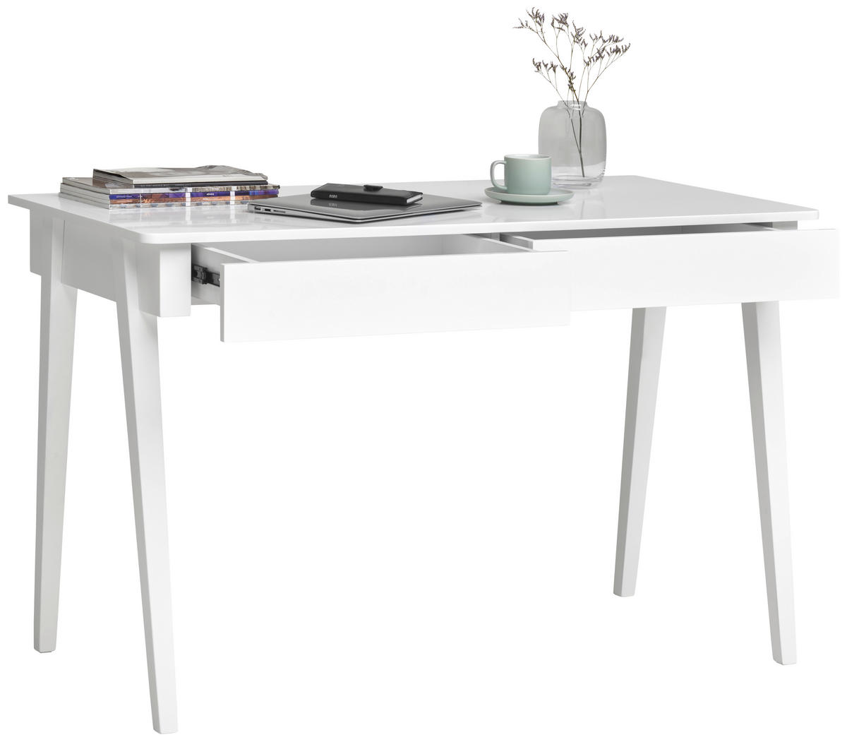 SCHREIBTISCH 120/60/76 cm  in Weiß  - Weiß, MODERN, Holzwerkstoff (120/60/76cm) - MID.YOU