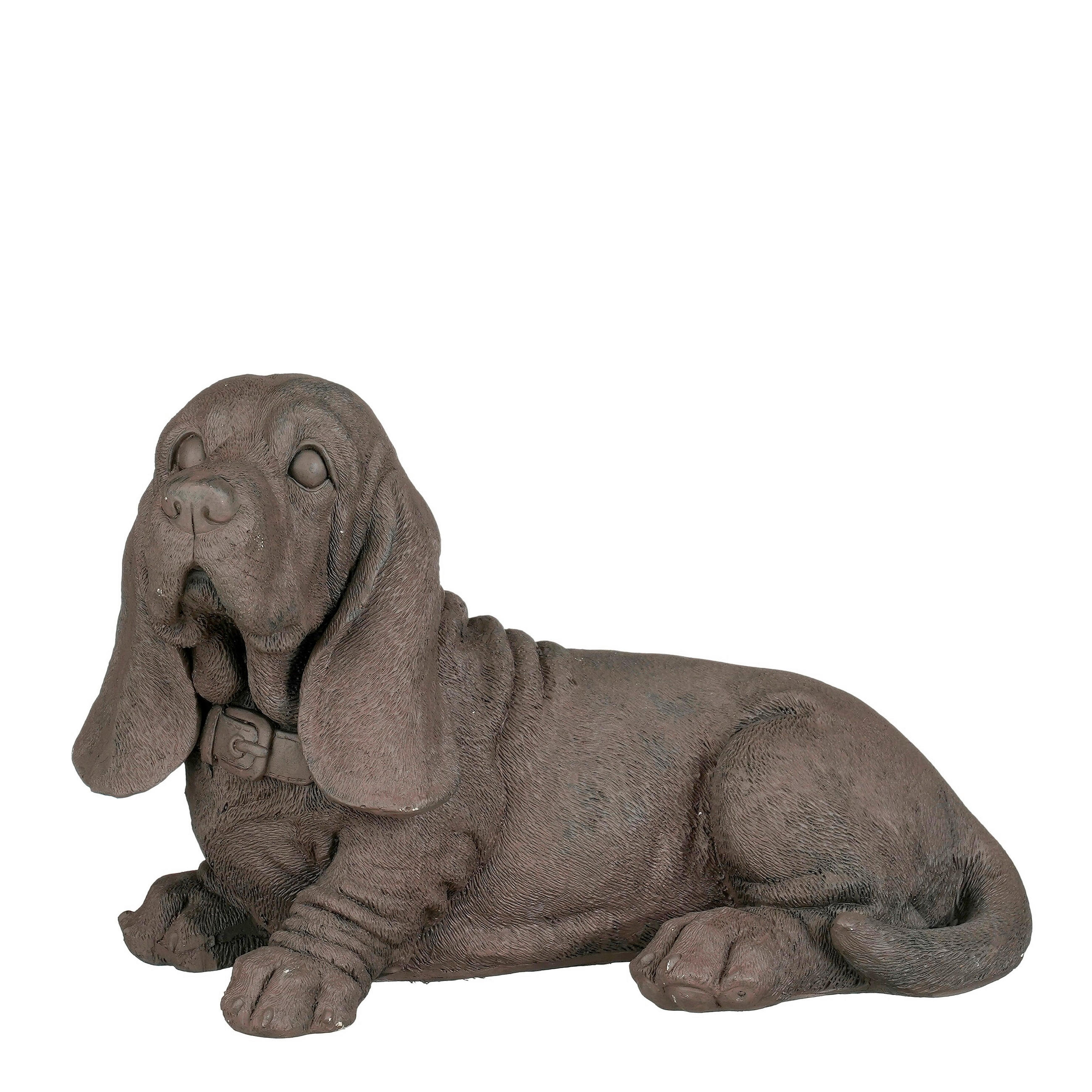 DEKOR KUTYA - szürke, Basics, fém (22/41/26cm)