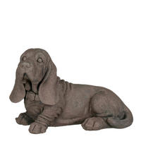 DEKOR KUTYA - szürke, Basics, fém (22/41/26cm)