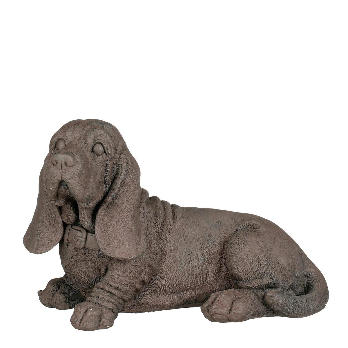 DEKOR KUTYA - szürke, Basics, fém (22/41/26cm)