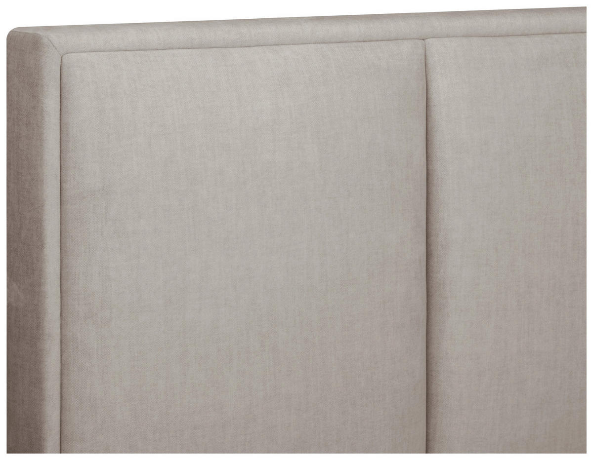 BOXSPRING-ÁGY 160/200 cm  taupe  - alumíniumszínű/taupe, Modern, textil (160/200cm) - MID.YOU