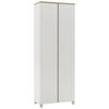 GARDEROBENSCHRANK Dieter Knoll  in 70/193/37 cm  - Eichefarben/Silberfarben, Design, Holz/Holzwerkstoff (70/193/37cm) - Dieter Knoll