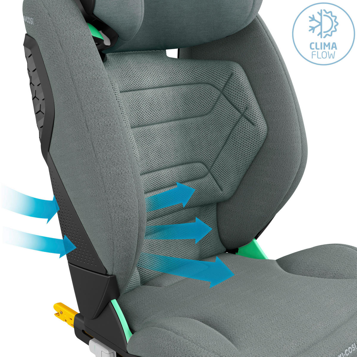 AUTO-SEDIŠTE ZA DECU  Rodifix Pro2 i-Size  - svetlosiva, Osnovno, tekstil/metal (44/79/69cm) - Maxi-Cosi