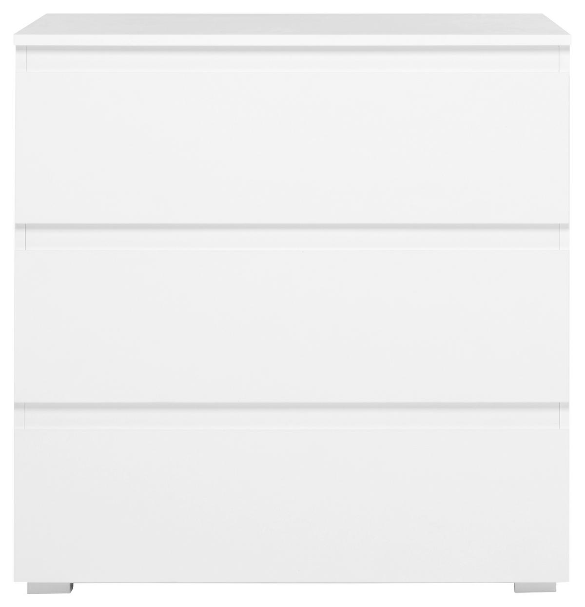 KOMMODE  in 80/80/45 cm  - Weiß, KONVENTIONELL, Holzwerkstoff (80/80/45cm) - Livetastic