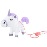 PLYŠÁK - bílá/fialová, Trend, textil/plast (24/11/27cm) - My Baby Lou