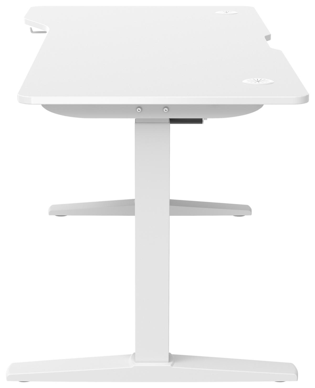 SCHREIBTISCH  in Weiß  - Weiß, MODERN, Holzwerkstoff/Kunststoff (160/71/116/75cm) - MID.YOU