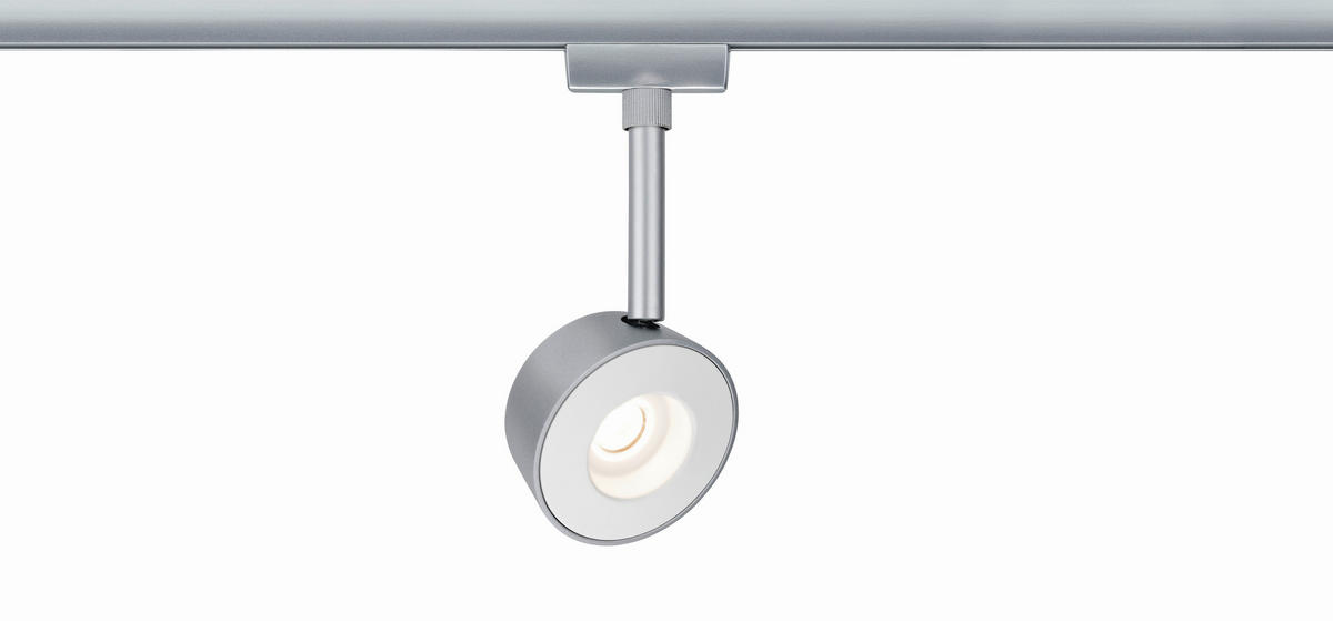 SCHIENENSYSTEM-STRAHLER URail   - Chromfarben, Design, Metall (8/18/4cm) - Paulmann