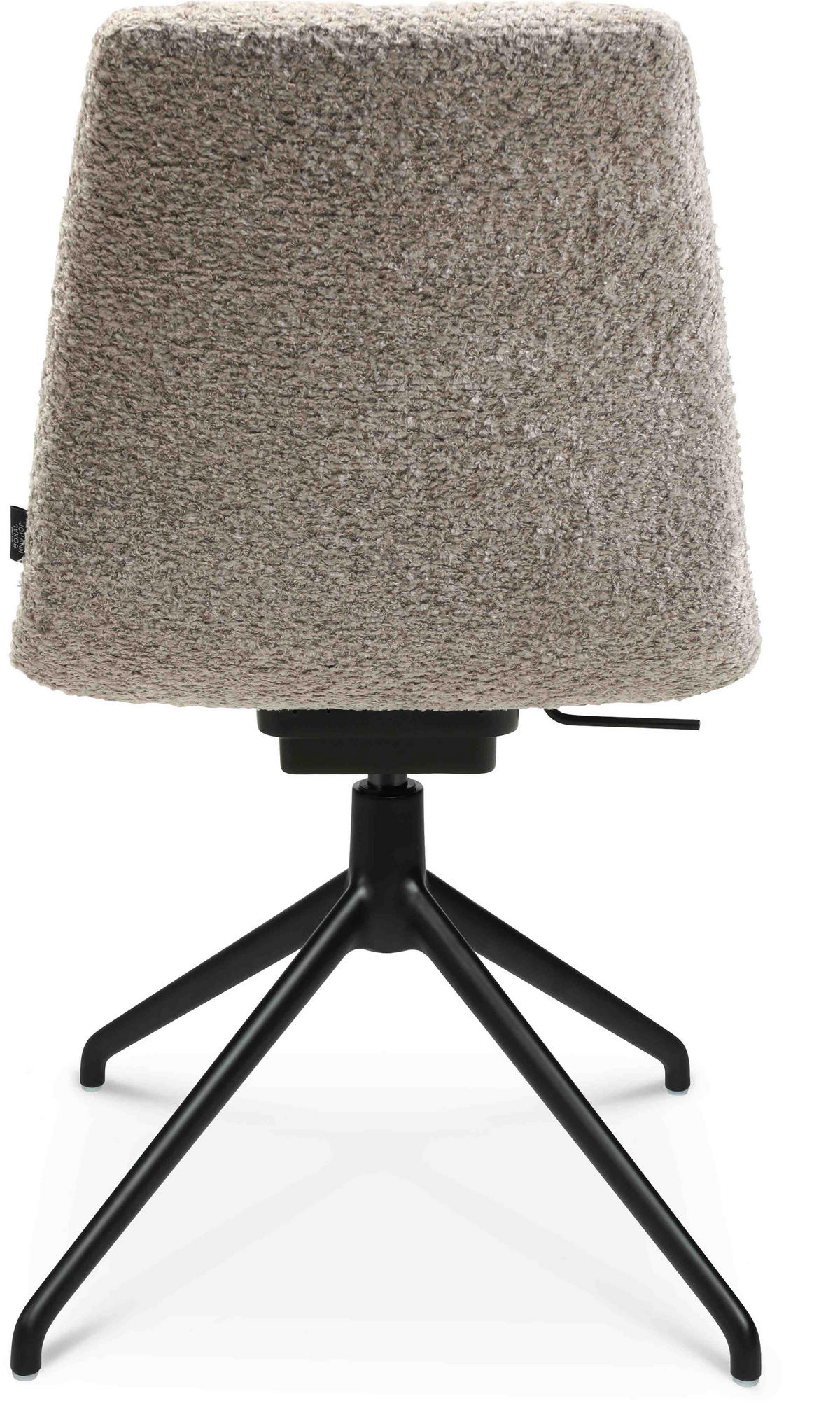 STUHL  in Aluminium Bouclé  - Greige/Alufarben, Design, Textil/Metall (46/81,5-84,5/55cm) - Johann Jakob