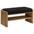 GARDEROBENBANK 88/44/42 cm - Eichefarben/Anthrazit, MODERN, Leder/Holz (88/44/42cm) - Linea Natura GARDEROBENBANK 88/44/42 cm - Eichefarben/Anthrazit, MODERN, Leder/Holz (88/44/42cm) - Linea Natura