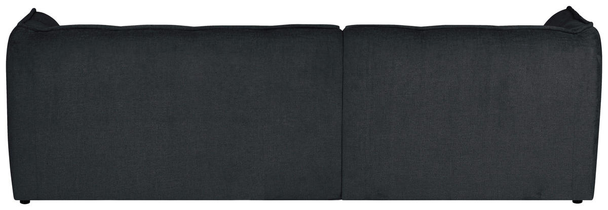 ECKSOFA  LIVOLI Grau Chenille  - Schwarz/Grau, Design, Textil (218/230cm) - MID.YOU