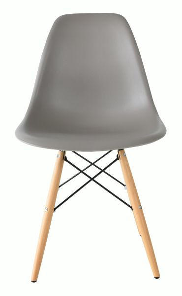 STOLICA  siva  drvo, metal, plastika      - siva/boje bukve, Design, drvo/metal (54/81/47cm) - Novel