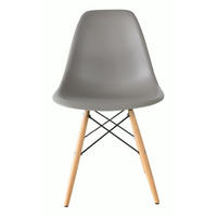 STOLICA  siva  drvo, metal, plastika      - siva/boje bukve, Design, drvo/metal (54/81/47cm) - Novel