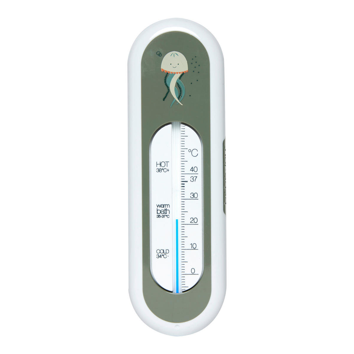 BADETHERMOMETER - Grün, Basics, Kunststoff (16,5/5/1,3cm) - Bebe Jou