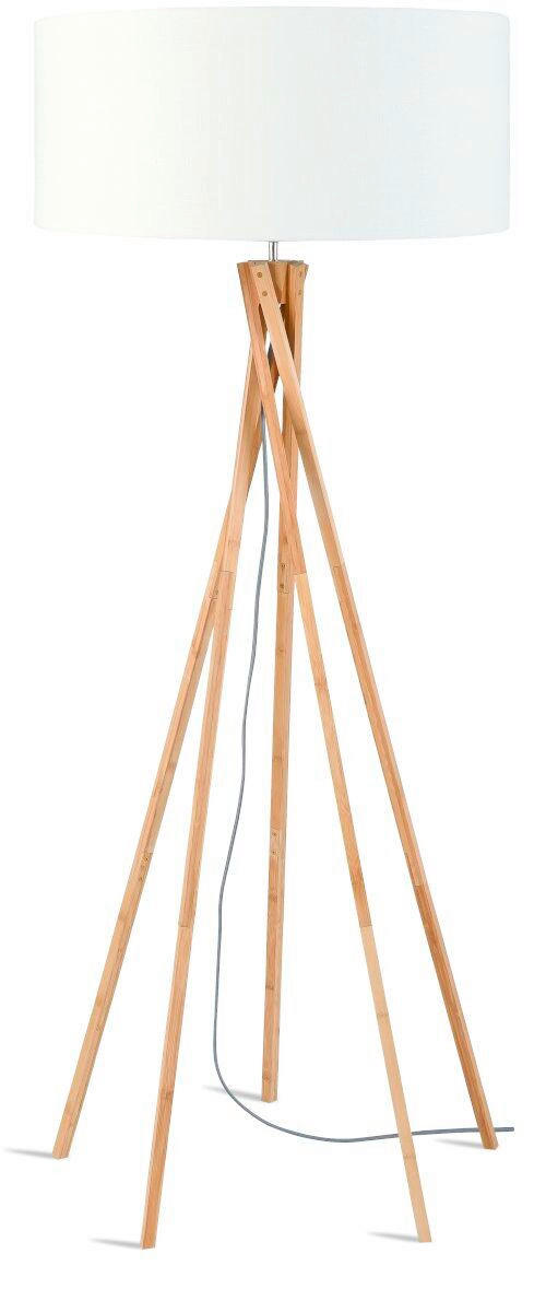 Lampadar - alb/culoare natur, Trend (60/60/160cm) - Good & Mojo