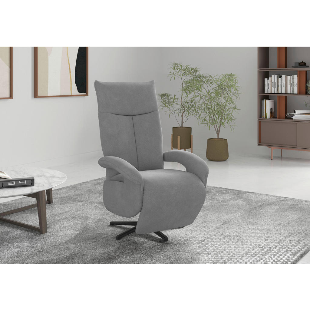 Sit & More RELAXAČNÉ KRESLO, textil, sivá