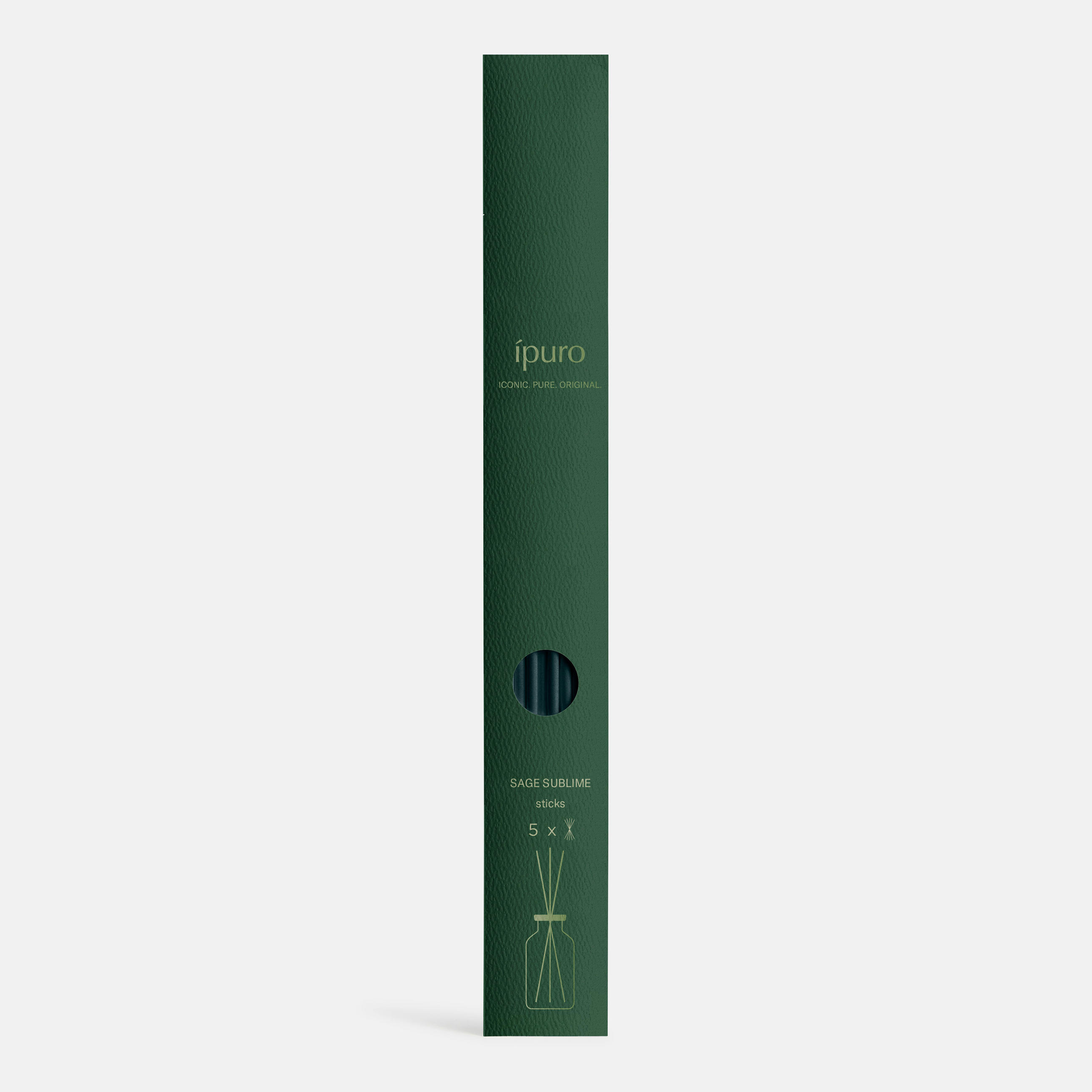 RAUMDUFTHALTER  - Jadegrün, Basics, Kunststoff (0,5/4,3/29,8cm) - Ipuro