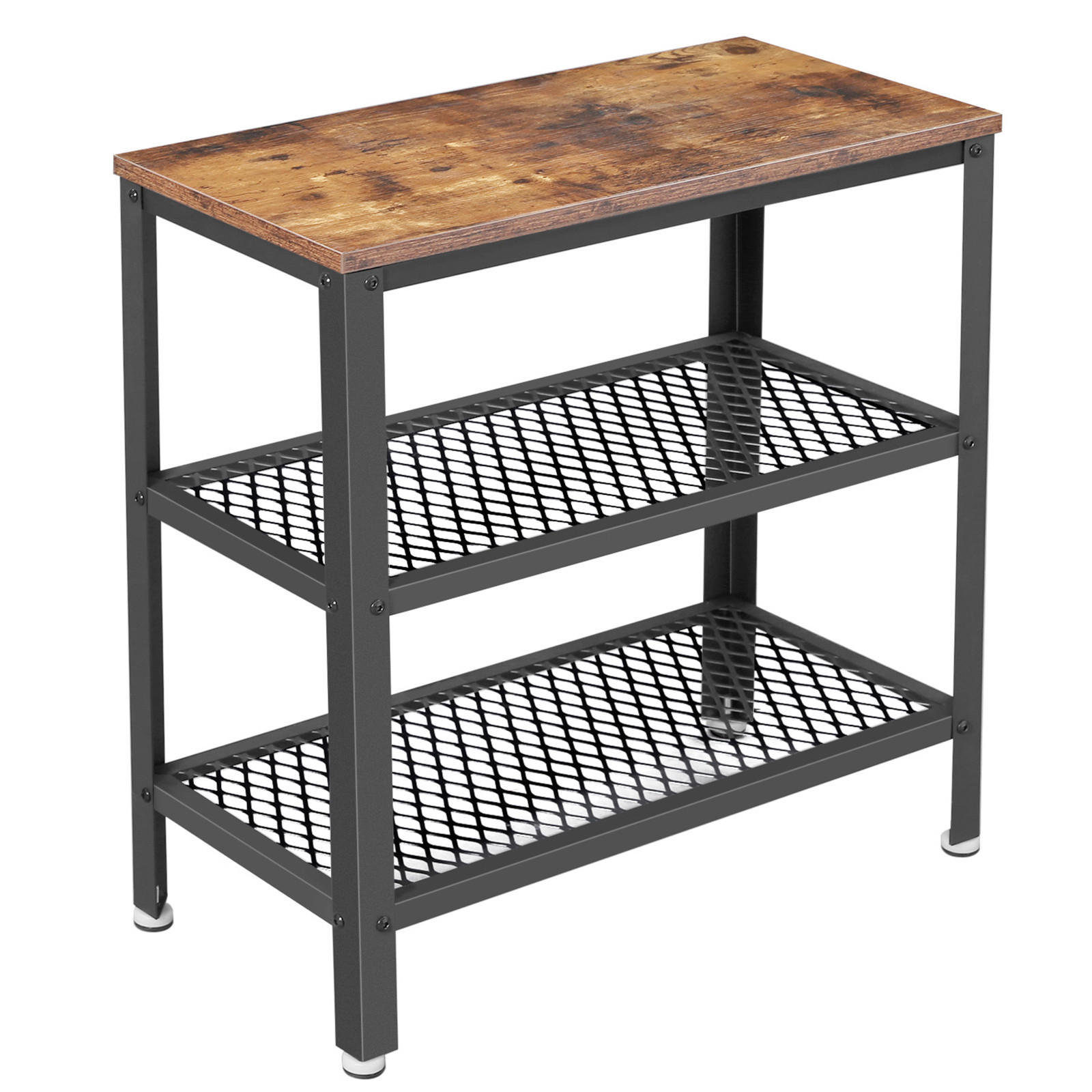 BEISTELLTISCH Braun, Schwarz rechteckig  - Schwarz/Braun, Trend, Holzwerkstoff/Metall (60/60/30cm) - Boxxx