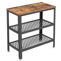 BEISTELLTISCH in Metall, Holzwerkstoff  - Schwarz/Braun, Trend, Holzwerkstoff/Metall (60/60/30cm) - Boxxx