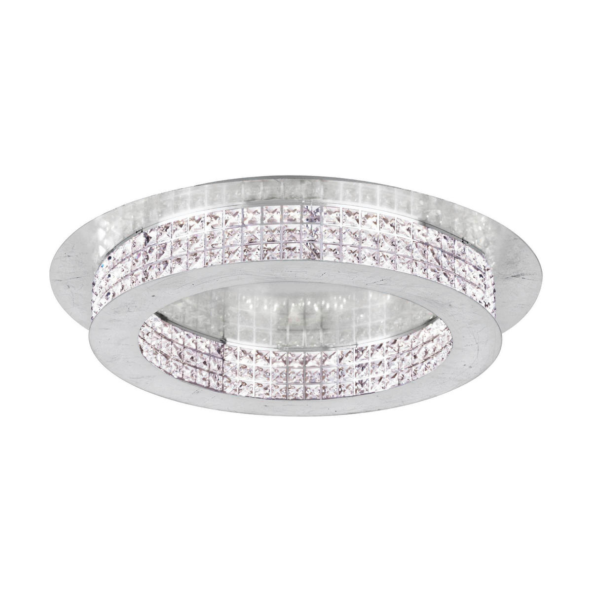 LED-DECKENLEUCHTE  70/12,5 cm    - Klar/Silberfarben, Konventionell, Glas/Metall (70/12,5cm) - Eglo