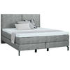 BOXSPRINGBETT 160/200 cm  in Grau  - Schwarz/Grau, Konventionell, Textil/Metall (160/200cm) - Dieter Knoll