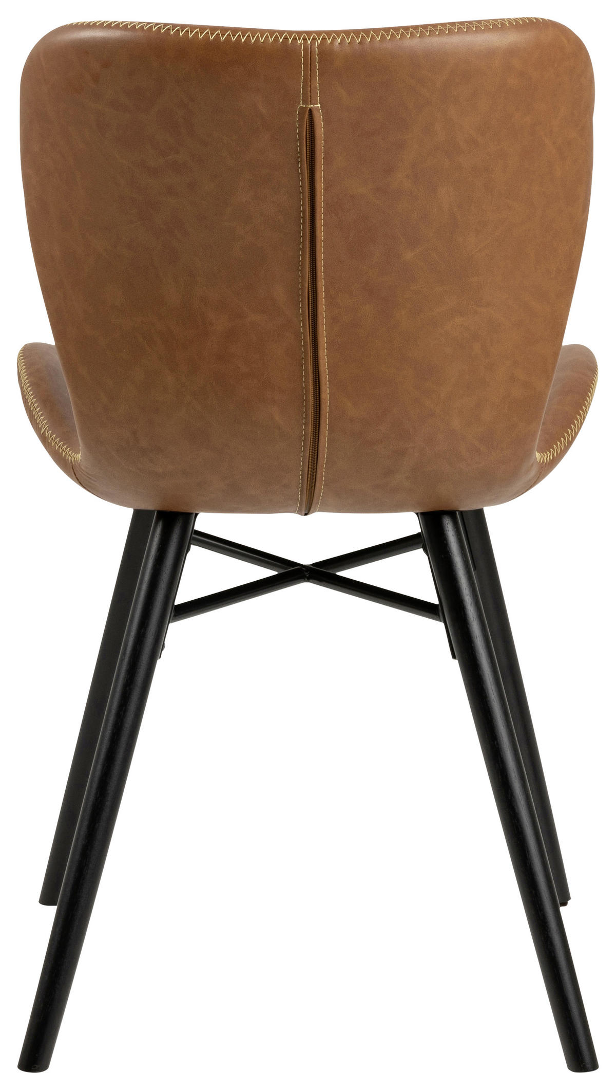 ŽIDLE, hnědá - černá/krémová, Lifestyle, kov/dřevo (47/82,5/56cm) - Ambia Home