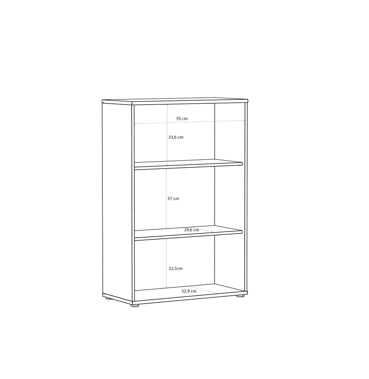 REGAL Sandfarben  - Sandfarben/Schwarz, Design, Holzwerkstoff/Kunststoff (73,7/111,1/34,8cm)