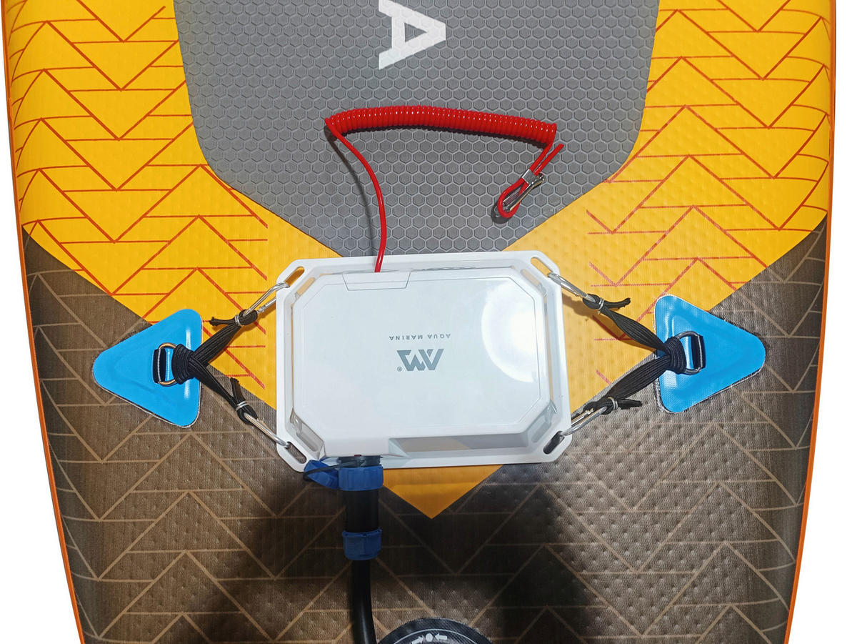 STAND-UP PADDLE BOARD AMGO -320PFS inkl. Motor  - Gelb, KONVENTIONELL, Kunststoff (320/81/15cm)