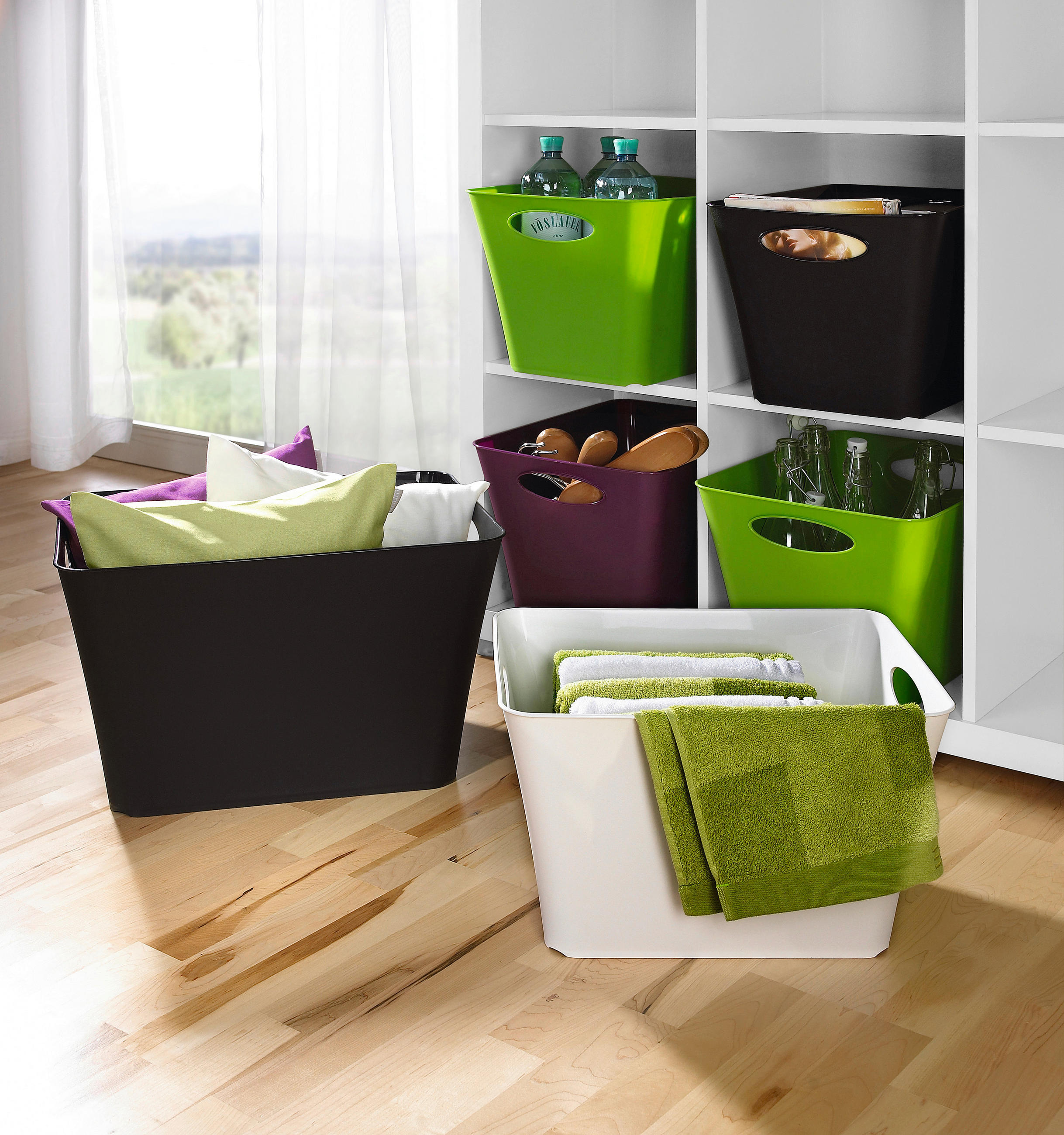 BOX - Weiß, Basics, Kunststoff (43.1/32.1/26cm) - Rotho