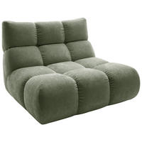 SESSEL Chenille Olivgrün  - Schwarz/Olivgrün, Design, Kunststoff/Textil (112/85/108cm) - Pure Home Lifestyle